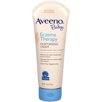 Aveeno BabyEczema Therapy Moisturizing Cream (206 g) ครีมสำหรับเด็กผิวเป็นกลาก และผดผื่น