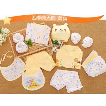 Baby ชุดของขวัญสำหรับเด็กอ่อน 18 ชิ้น (ลายหมีน้อย)