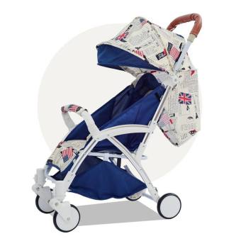 baby life รถเข็นเด็กแบบใหม่ท่ออลูมิเนียม น้ำหนักเบา "รถเข็นพับเก็บเป็นกระเป้ารากด้วย" สามารถนั่งและนอน ถือขึ้นเครื่องเดินทางสะดวกสบาย ปรับได้ 3 ระดับ (สามารถขึ้นเครื่องบินได้ ) รุ่น:A7-1
