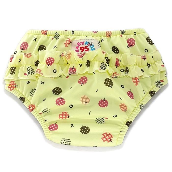 BABYKIDS95 ผ้าอ้อมว่ายน้ำ มีเป้าซับ เอวสวม Size M (รอบเอว 13-19 นิ้ว) - Yellow/Cherry BABYKIDS95 ผ้าอ้อมว่ายน้ำ มีเป้าซับ เอวสวม Size M (รอบเอว 13-19 นิ้ว) - Yellow/Cherry