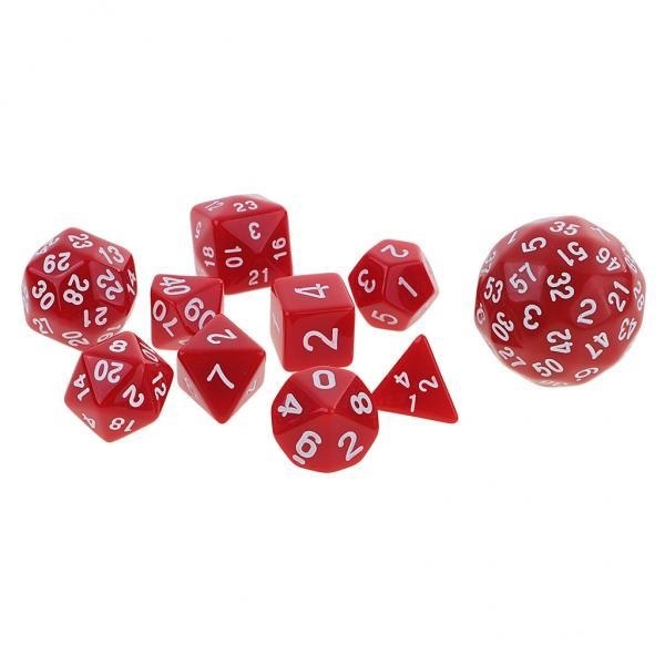 BolehDeals 10 ชิ้นดิจิตอล Dices Multi - ลูกเต๋าชุดสำหรับเล่นอาร์พีจีเกมของเล่น Red - INTL BolehDeals 10 ชิ้นดิจิตอล Dices Multi - ลูกเต๋าชุดสำหรับเล่นอาร์พีจีเกมของเล่น Red - INTL