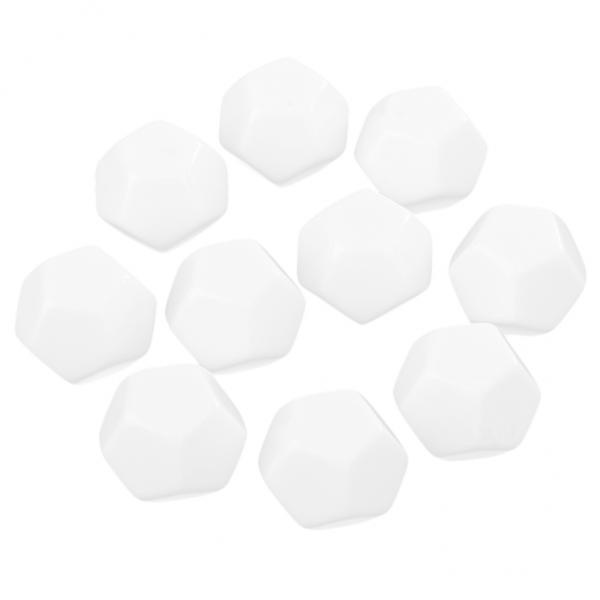 BolehDeals ชุด 10 เปล่า D12 ลูกเต๋า 12 ด้านตายสำหรับเกมกระดานสีขาว - นานาชาติ BolehDeals ชุด 10 เปล่า D12 ลูกเต๋า 12 ด้านตายสำหรับเกมกระดานสีขาว - นานาชาติ