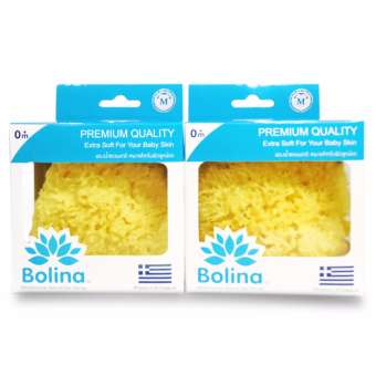 Bolina ฟองน้ำธรรมชาติ ขนาดกลาง แพ็คคู่