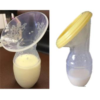 CK14 Manual Breast Nursing Pump Milk Collector Feeding Bottle Yellow CK14 Manual Breast Nursing Pump Milk Collector Feeding Bottle Yellow