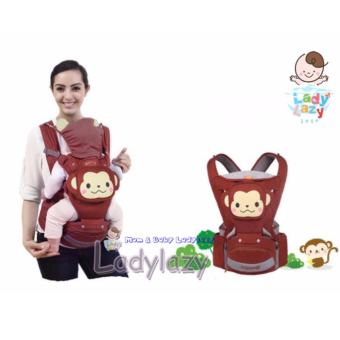 ladylazy เป้อุ้มเด็ก 4in1 Hip Seat Carrier (สีน้ำตาล)