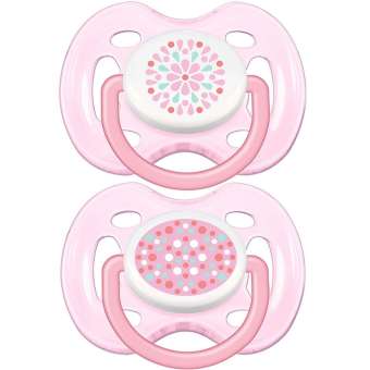 Philips Avent จุกนมหลอกเอเวนท์ รุ่นระบายอากาศแฟชั่น 0-6 เดือน สีชมพู แพ็ค 2 ชิ้น