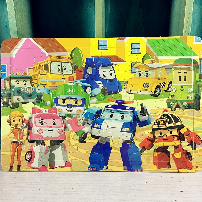 สาธารณรัฐเกาหลีการ์ตูน ROBOCAR POLI การ์ตูนปริศนา 60 จิ๊กซอว์ไม้เด็กเด็กการศึกษางานฝีมือของเล่น สาธารณรัฐเกาหลีการ์ตูน ROBOCAR POLI การ์ตูนปริศนา 60 จิ๊กซอว์ไม้เด็กเด็กการศึกษางานฝีมือของเล่น