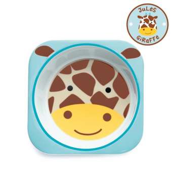 Skip Hop ชามสำหรับเด็ก ดีไซน์น่ารัก Zoo Bowl Giraffe Style