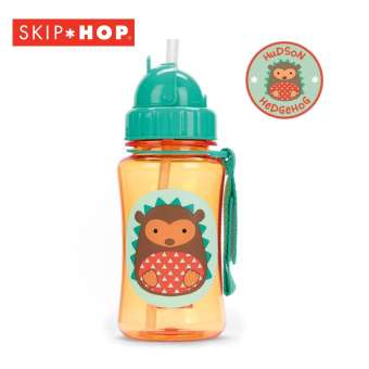 Skip Hop กระติกน้ำพร้อมหลอดดูด Zoo Straw Bottle Hedgehog Style