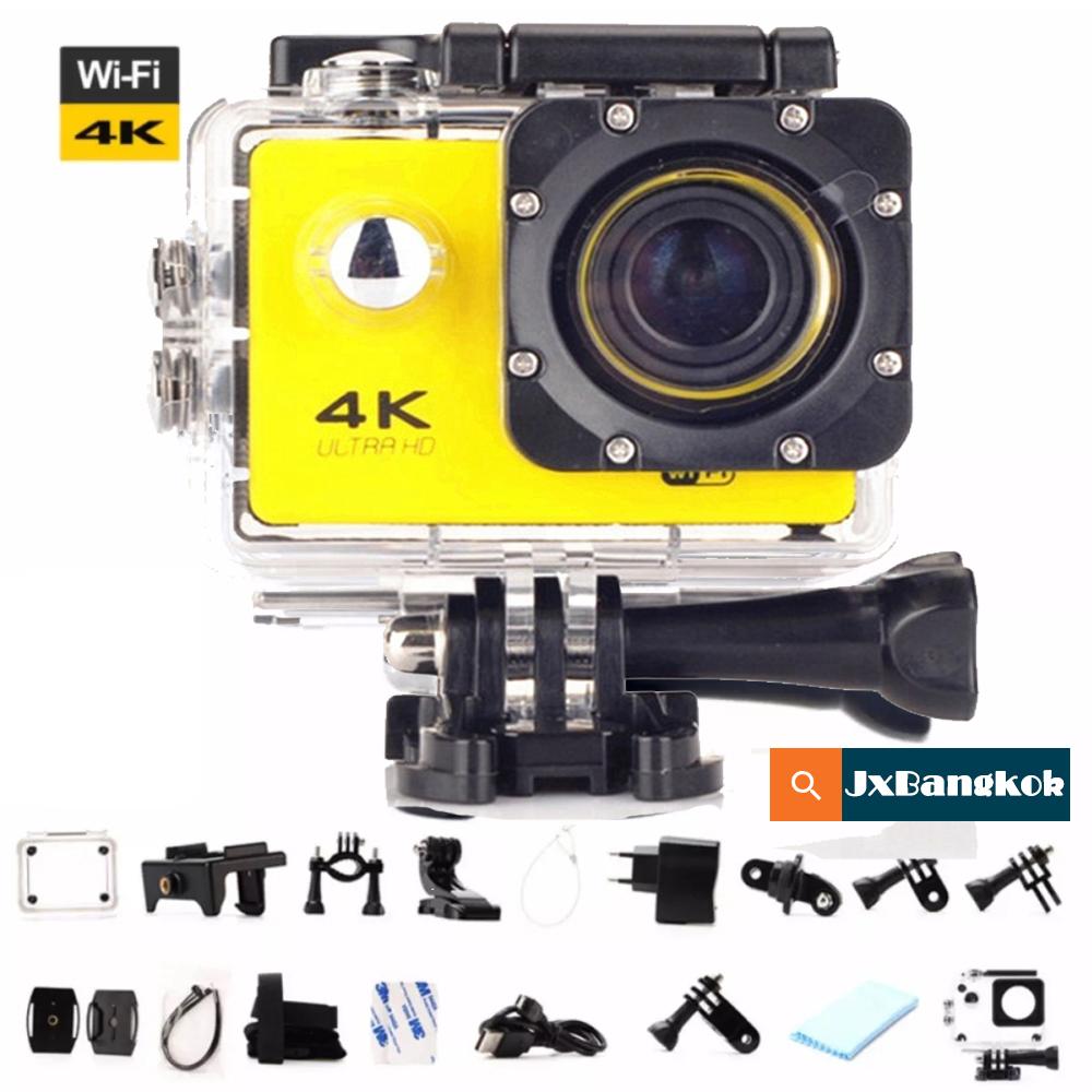 กล้องติดหมวก กล้องแอคชันแคม ถ่ายใต้น้ำ HD 4K Wireless กล้องกันน้ำ Action Camera กล้องแอ็คชั่น กันน้ำ