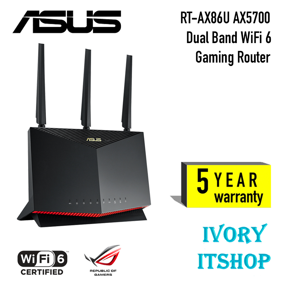 Asus Ax Dual Band Gigabit Gaming Router Rt Ax U Ivoryitshop