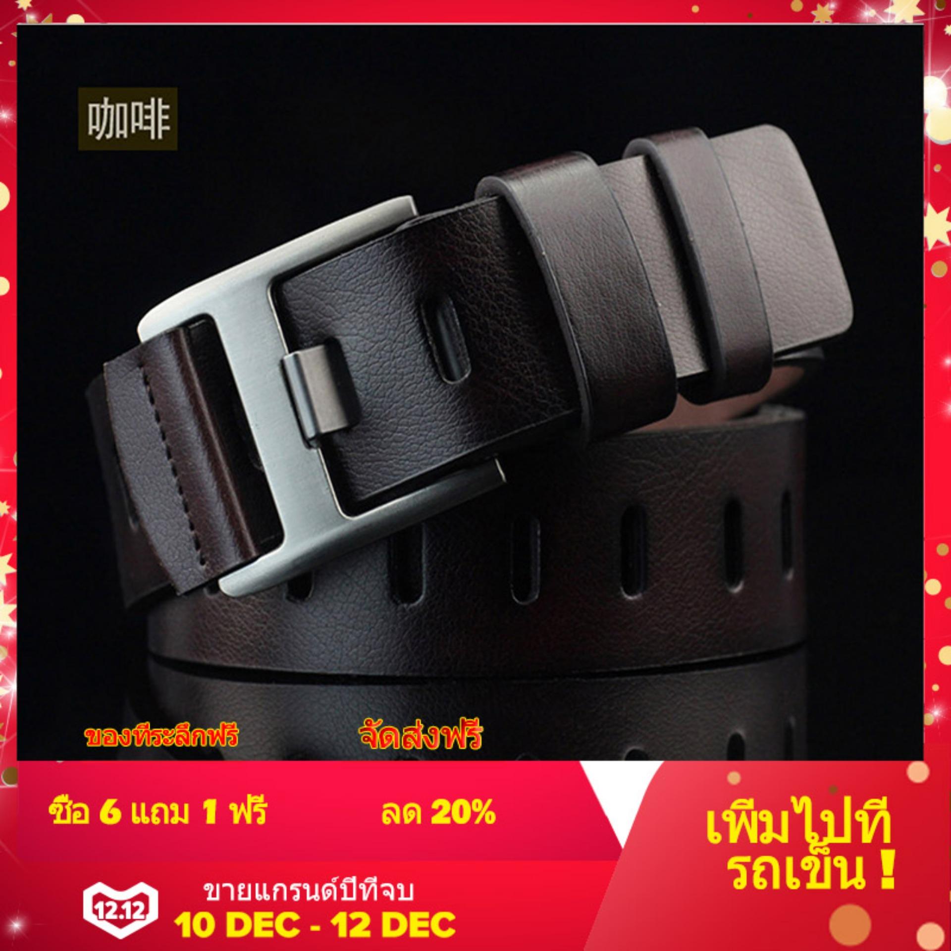 เข็มขัดของแท้คุณภาพสูงเข็มขัดหนังผู้ชายสายเข็มขัดเข็มขัดวินเทจ (0073 - Coffee) - INTL เข็มขัดของแท้คุณภาพสูงเข็มขัดหนังผู้ชายสายเข็มขัดเข็มขัดวินเทจ (0073 - Coffee) - INTL