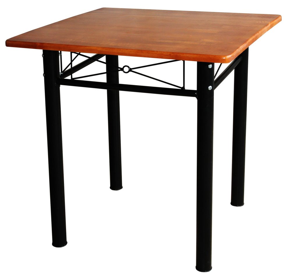 Inter Steel โต๊ะทานข้าว ท็อปสี่เหลี่ยม รุ่น 75x75TX (ขาดำ/ท็อปไม้ยางพาราสีเชอร์รี่) Inter Steel โต๊ะทานข้าว ท็อปสี่เหลี่ยม รุ่น 75x75TX (ขาดำ/ท็อปไม้ยางพาราสีเชอร์รี่)