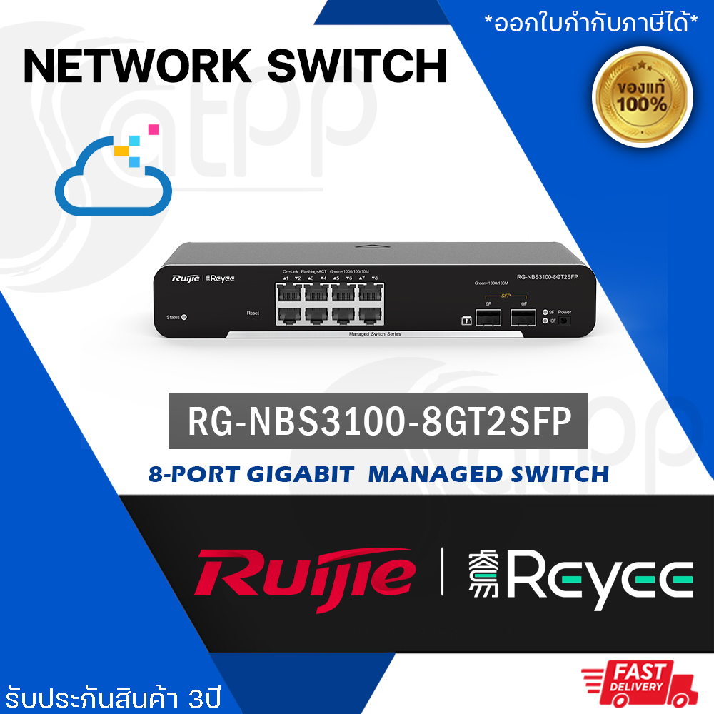 Ruijie Port Gigabit L Managed Poe Switch Rg Nbs Gt Sfp P