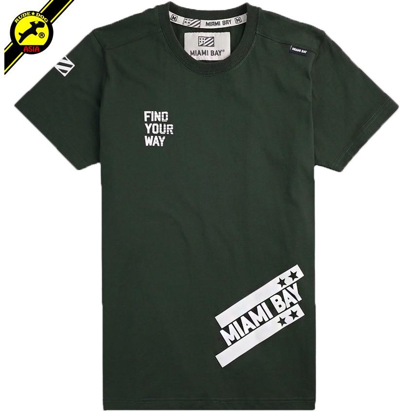 Miamibay T-shirt เสื้อยืด รุ่น FIND THE LINE แฟชั่น คอกลม ลายสกรีน ผ้าฝ้าย cotton ฟอกนุ่ม ไซส์ S M L XL