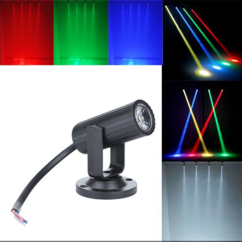 Pegota Hong RGB W 1 วตต LED เวทแสงหมน pinspot Light Beam สปอตไลพรรค