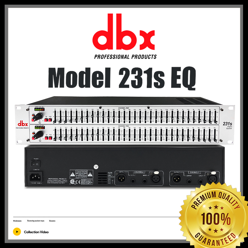 DBX EQ231S Professional Equalizer Dual Band Bass Equalizer 31 Channel AI-PAISARN Stage, Conference, Performance, ของแท้, จัดส่งในวันเดียวกัน, ขอบริการลูกค้าขายส่ง