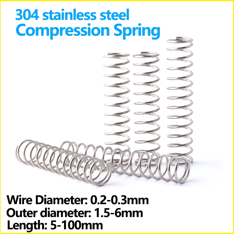 Stainless Steel Compression Spring Wire Diameter Mm Mm Mm