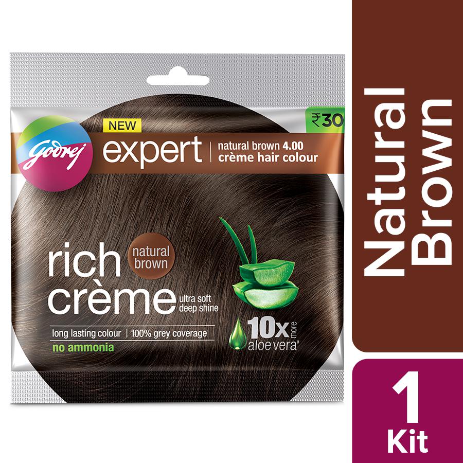 Godrej Expert Rich Creme Hair Colour Natural Brown Justunlock Thaipick