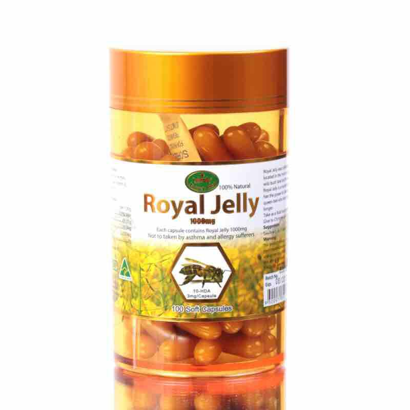 1000mg นมผึ้งเนเจอร์คิง (แบ่งบรรจุ100 เม็ด)