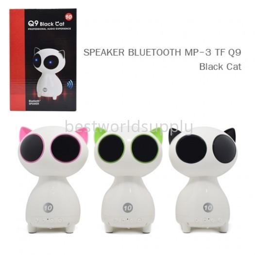 SPEAKER BLUETOOTH MP-3 TF Q9 Black Cat