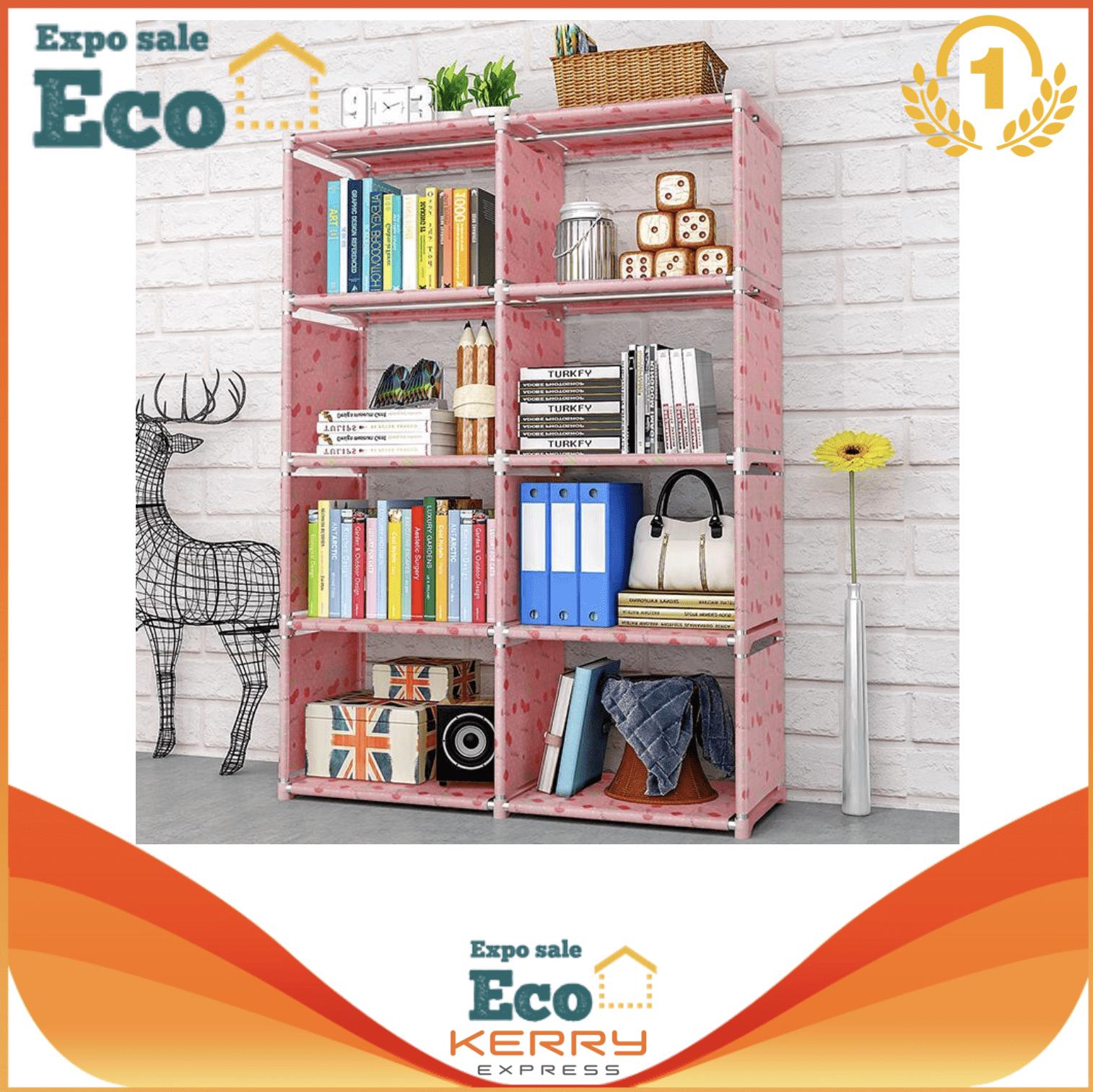Eco Home ชั้นวางของ ชั้นวางหนังสือ โครงเหล็ก ปรับเปลี่ยนรูปทรงได้ ผ้ากันน้ำ กันฝุ่น 5 ชั้น 8 ช่อง (สีเทา) ชั้นวาง ชั้นหนังสือ Bookshelf Bookshelves Bookcases DIY Book Storage Rack 5 Tier with 8 Columns Eco Home ชั้นวางของ ชั้นวางหนังสือ โครงเหล็ก ปรับเปลี่ยนรูปทรงได้ ผ้ากันน้ำ กันฝุ่น 5 ชั้น 8 ช่อง (สีเทา) ชั้นวาง ชั้นหนังสือ Bookshelf Bookshelves Bookcases DIY Book Storage Rack 5 Tier with 8 Columns