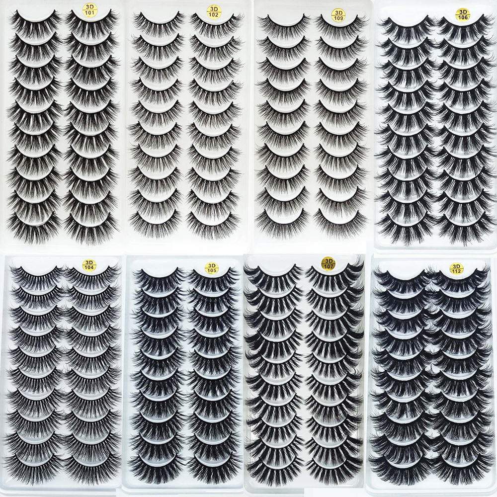 510Pairs False Eyelashes Dramatic Lashes HandMade Criss Cross Fake