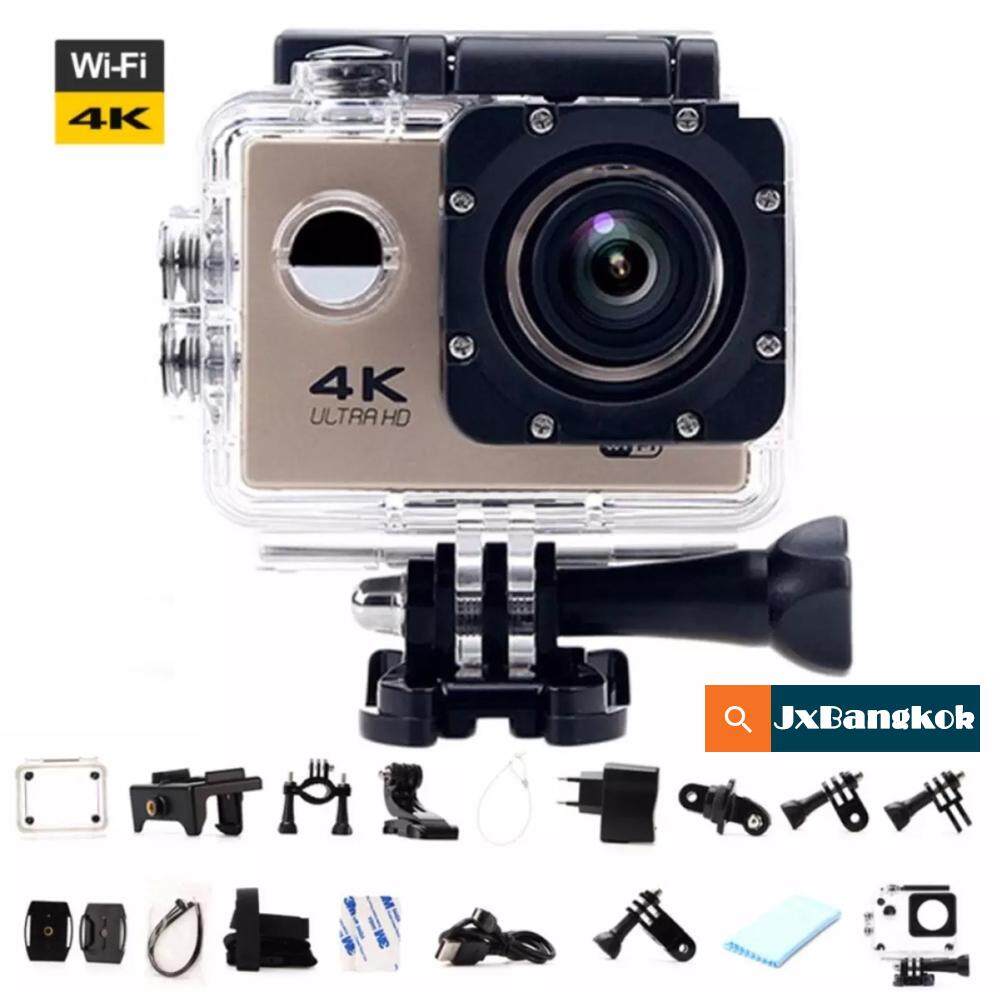 กล้องติดหมวก กล้องแอคชันแคม ถ่ายใต้น้ำ HD 4K Wireless กล้องกันน้ำ Action Camera กล้องแอ็คชั่น กันน้ำ