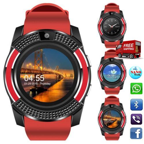 V8 นาฬิกาสมาร์ทข้อมือผู้ชายบลูทูธอิเล็กทรอนิกส์ซิมการ์ด Smartwatch กีฬากล้องสำหรับ iPhone Android โทรศัพท์ V8 นาฬิกาสมาร์ทข้อมือผู้ชายบลูทูธอิเล็กทรอนิกส์ซิมการ์ด Smartwatch กีฬากล้องสำหรับ iPhone Android โทรศัพท์