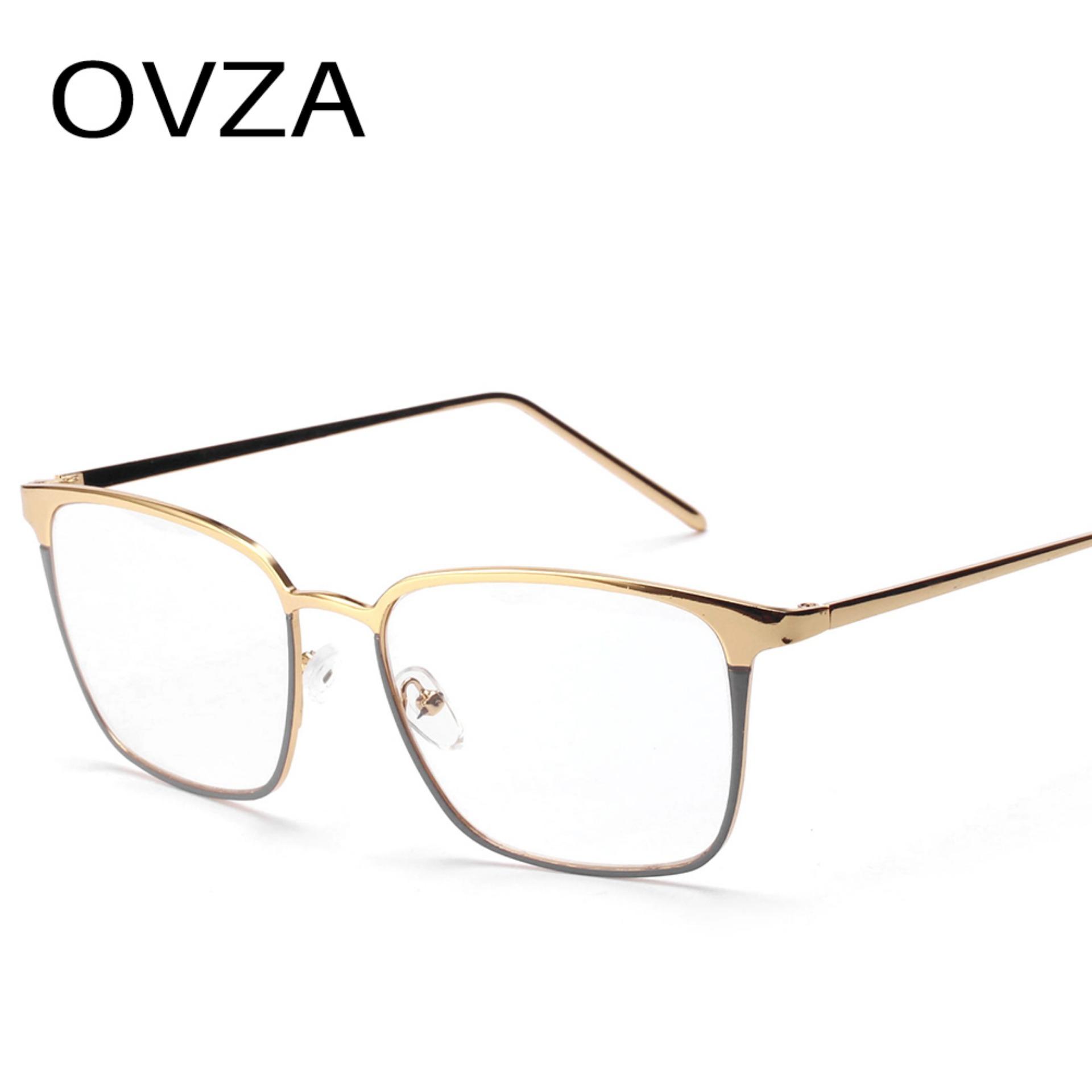 Ovza สี่เหลี่ยมผืนผ้าใหม่แฟชั่นกรอบโลหะคุณภาพสูงผู้หญิงกรอบแว่นตาเลนส์โปร่งใส - นานาชาติ Ovza สี่เหลี่ยมผืนผ้าใหม่แฟชั่นกรอบโลหะคุณภาพสูงผู้หญิงกรอบแว่นตาเลนส์โปร่งใส - นานาชาติ
