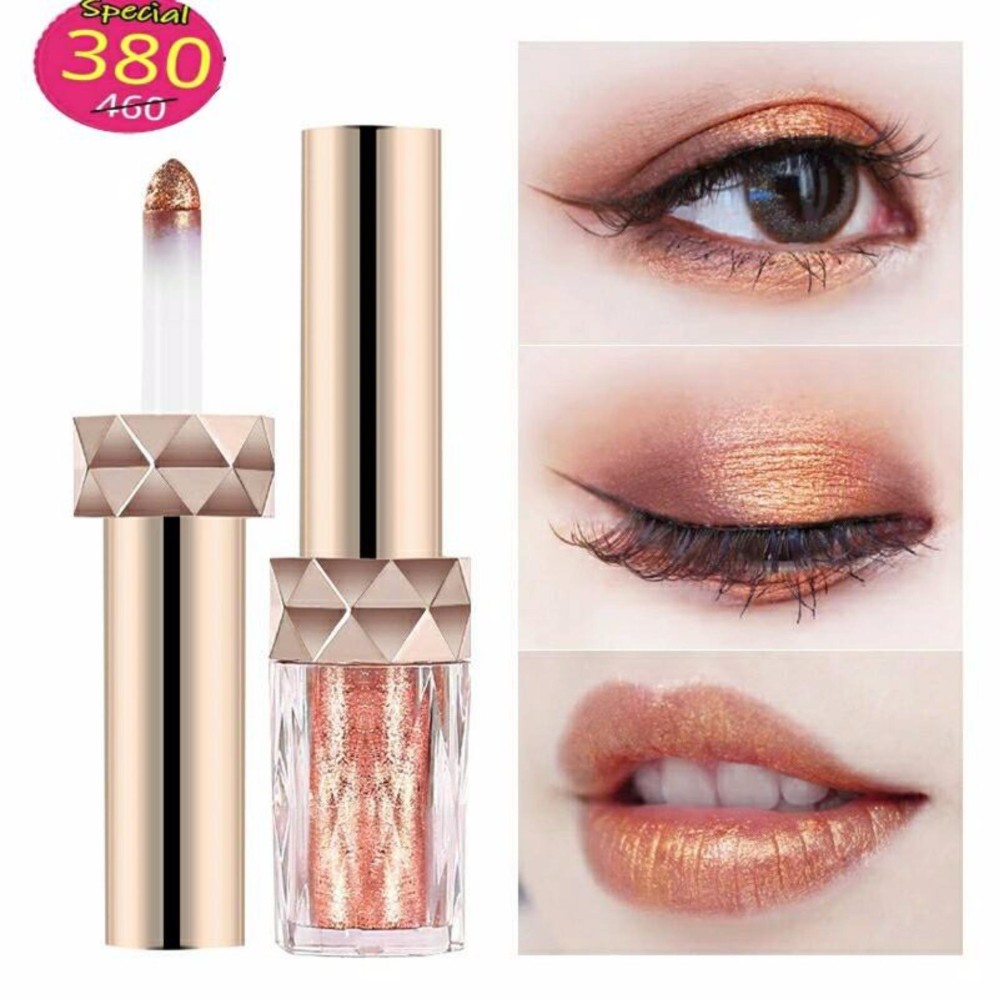 สีทองคุณหนู อายแชโดว์ฝุ่นเนื้อ ผสมครีม ทาได้ทั้งตาและปาก