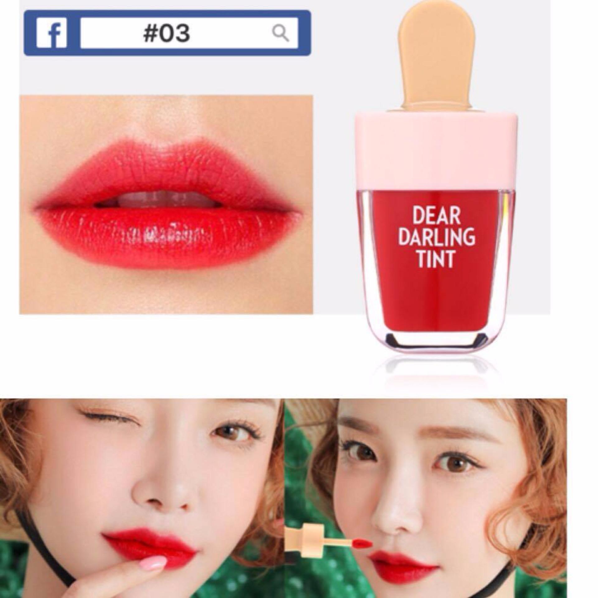 สี #03 LOLI'S Lip Tint DEAR DARING TINT ลิปไอติม ทินท์ไอติม โทนสีสวยแซ่บ มีมอยเจอไรเซอร์ บำรุงริมฝีปาก ทาง่าย กันน้ำ ติดทนนาน สีสวยสดใส