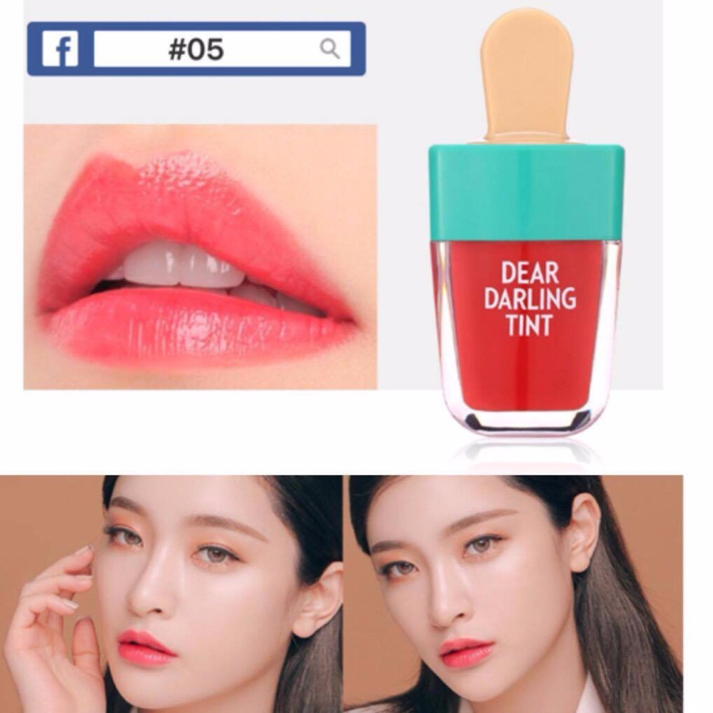 สี #05 LOLI'S Lip Tint DEAR DARING TINT ลิปไอติม ทินท์ไอติม โทนสีสวยแซ่บ มีมอยเจอไรเซอร์ บำรุงริมฝีปาก ทาง่าย กันน้ำ ติดทนนาน สีสวยสดใส