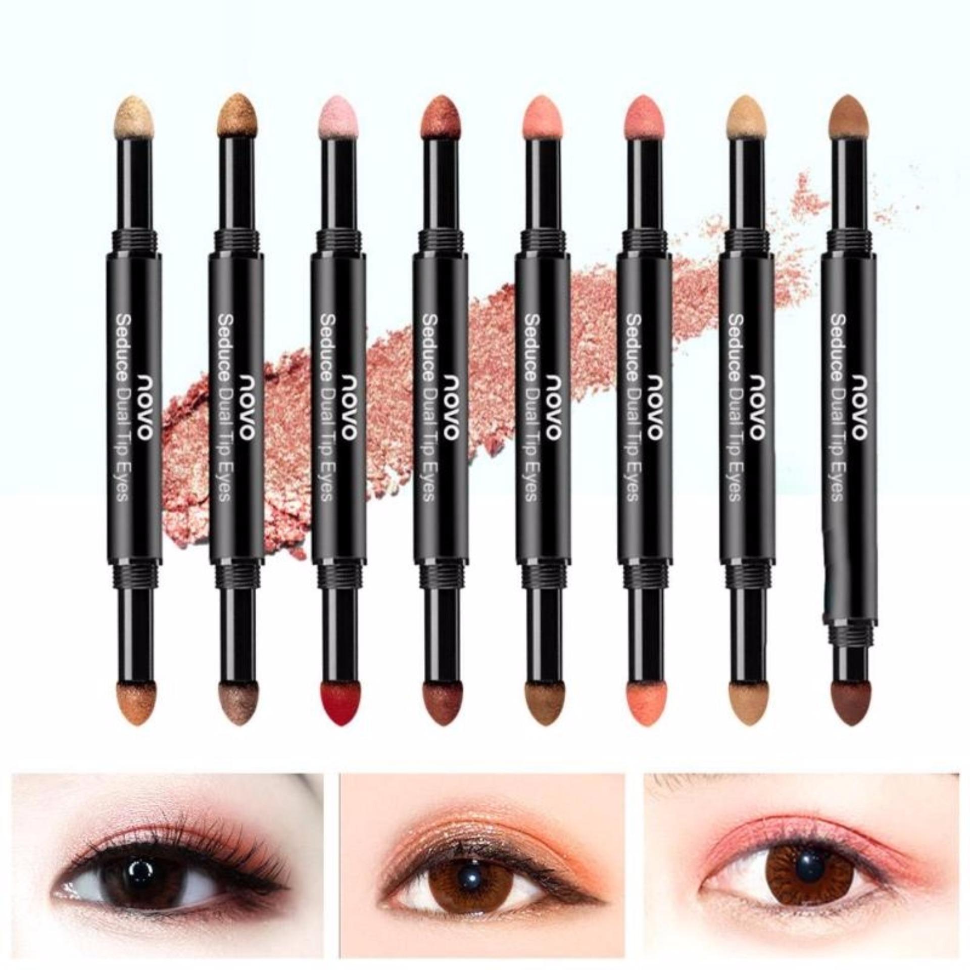 ☆08 Novo Angel Only Seduce Dual Tip Eyes อายแชโดว์ผสมชิมเมอร์ได้lookดอลลี่อาย มี2หัวสองสีใช้งานได้คุ้มมากๆค่ะ