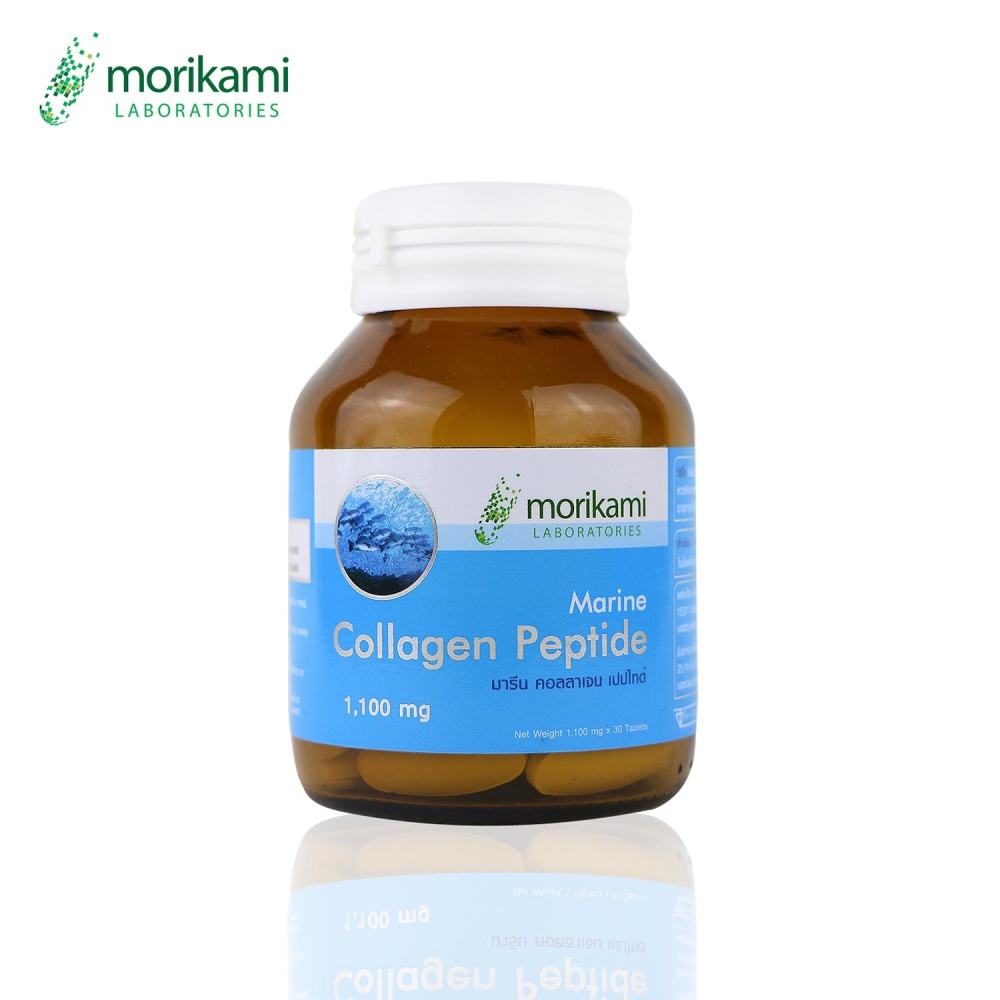 โมริคามิ ลาบอราทอรีส์ มารีน คอลลาเจน เปปไทด์ 1 ขวด x 30 เม็ด Marine Collagen Peptide Morikami Laboratories
