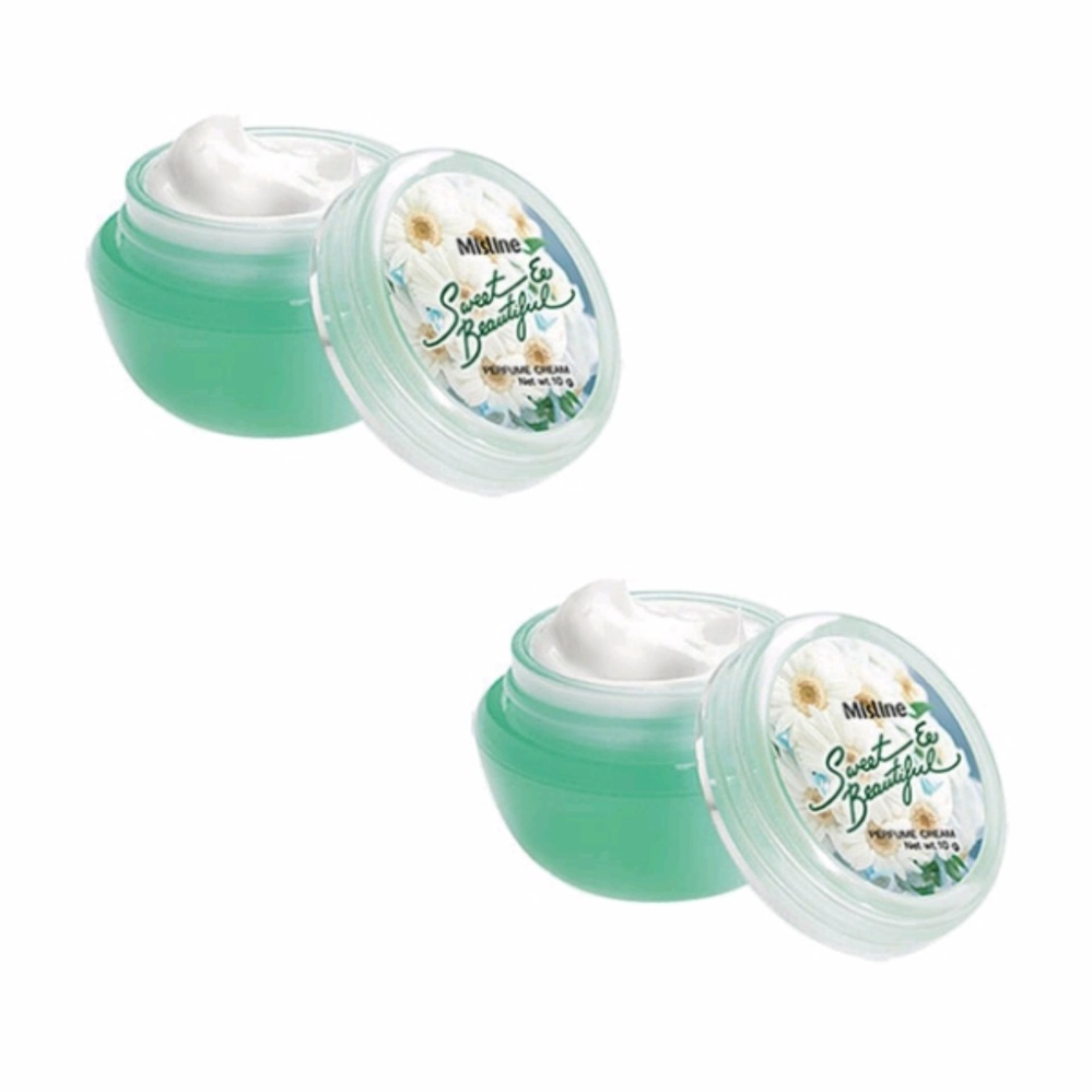 น้ำหอมชนิดครีม มิสทีน สวีท แอนด์ บิวตี้ฟูล ขนาด 10 กรัม (2 ชิ้น) / Mistine Sweet & Beautiful Perfume Cream 10 g. (2 pieces)