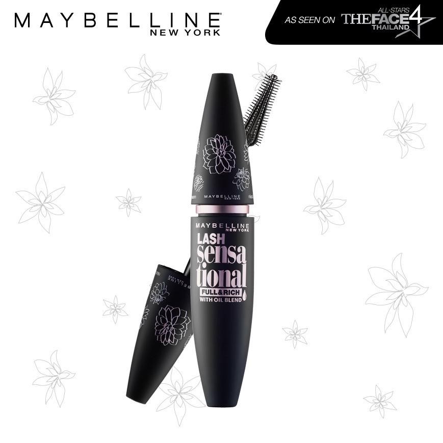 เมย์เบลลีน นิวยอร์ก ลาช เซนเซชั่นแนล ฟูล แฟน เอฟเฟ็คต์ สูตรล้างออกง่าย 10 มล. MAYBELLINE NEW YORK LASH SENSATIONAL FULL FAN EFFECT (WASHABLE) 10 ml
