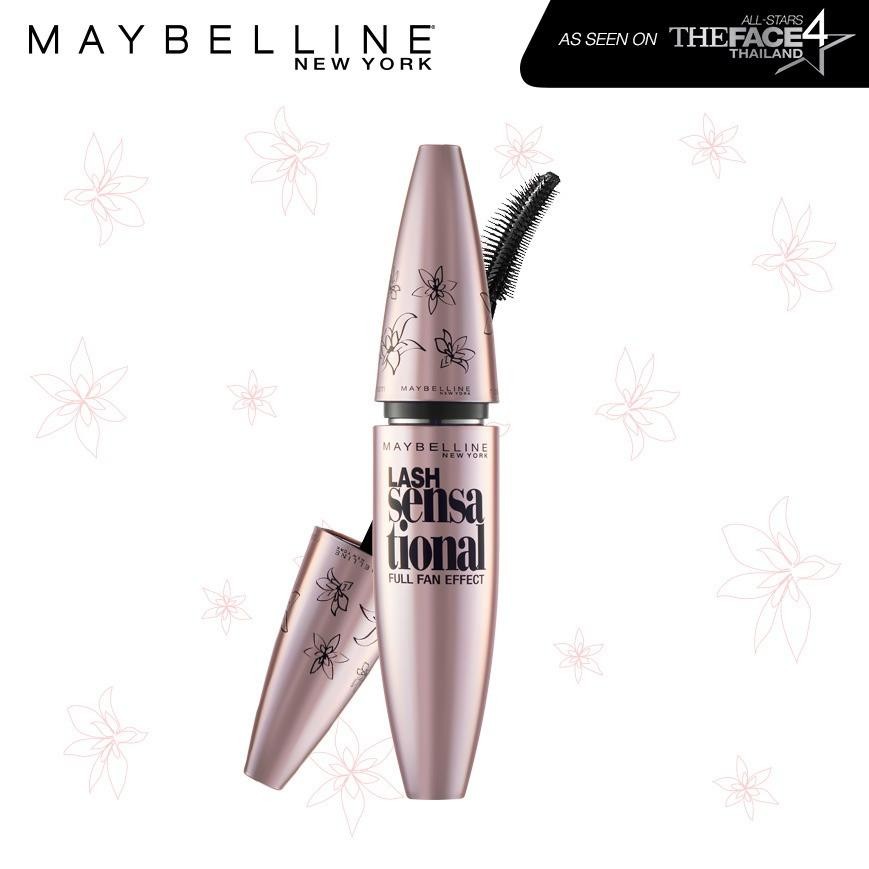 เมย์เบลลีน นิวยอร์ก ลาช เซนเซชั่นแนล ฟูล แฟน เอฟเฟ็คต์ สูตรล้างออกง่าย 10 มล. MAYBELLINE NEW YORK LASH SENSATIONAL FULL FAN EFFECT (WASHABLE) 10 ml