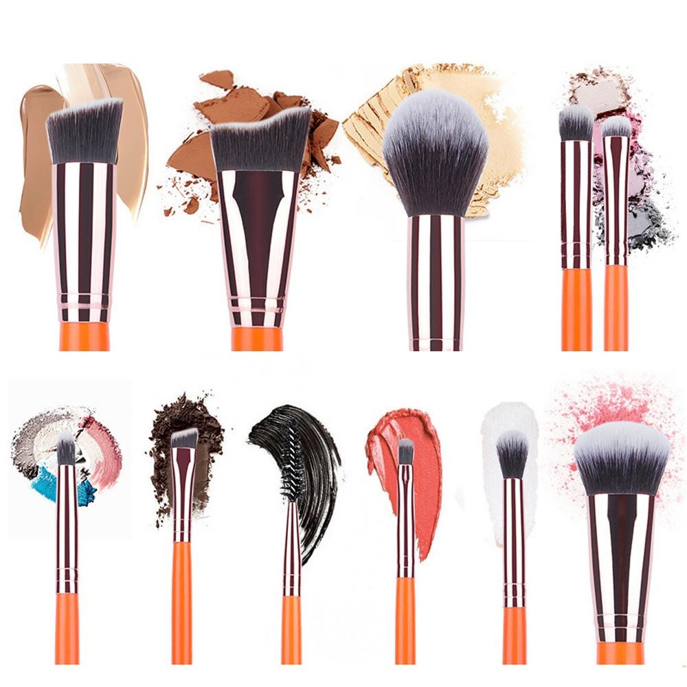 11PCS Make Up Foundation Eyebrow Eyeliner Blush Cosmetic Concealer Brushes - intl