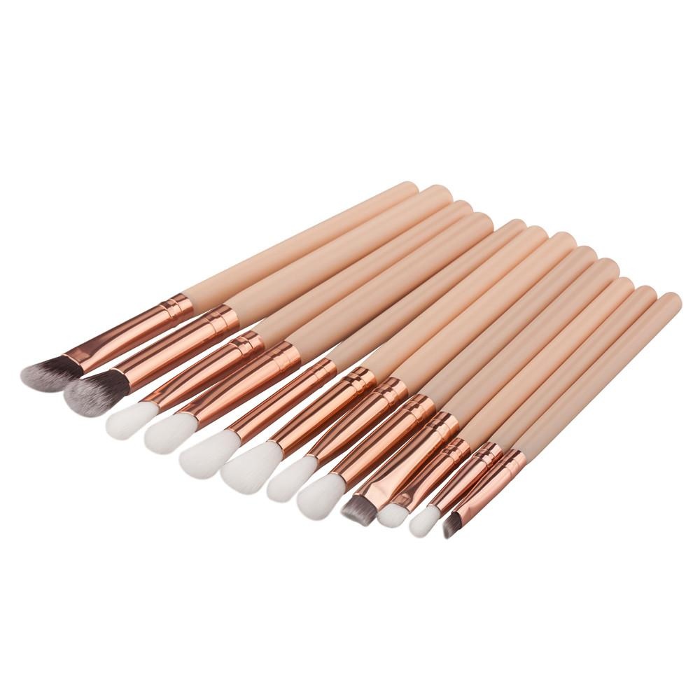 12 ชิ้น MINI Cosmetic Eyebrow แปรงอายแชโดว์แปรงแต่งหน้าชุดเครื่องมือชุดเครื่องมือ - INTL 12 ชิ้น MINI Cosmetic Eyebrow แปรงอายแชโดว์แปรงแต่งหน้าชุดเครื่องมือชุดเครื่องมือ - INTL