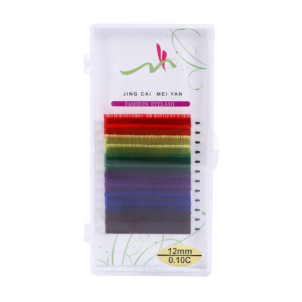 12 Rows/ชุด 6 สีขนตาปลอมธรรมชาติ EXTENSION หนา Voluminous CROSS แต่งหน้าเครื่องมือ (C 12 มิลลิเมตร) - INTL 12 Rows/ชุด 6 สีขนตาปลอมธรรมชาติ EXTENSION หนา Voluminous CROSS แต่งหน้าเครื่องมือ (C 12 มิลลิเมตร) - INTL