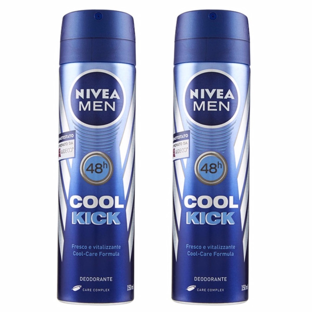 สเปร์ยระงับกลิ่นกาย นีเวีย คลู คิก ขนาด 150 มล. Nivea Cool Kick x 2 ขวด