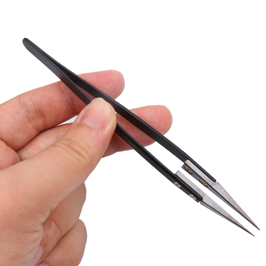 1 ชิ้น Professional ไม่เป็นฉนวนนำคีบบิดเซรามิคทนความร้อนได้หัวเปลี่ยนได้ Anti - Static Pointed TIP DIY เครื่องมือสำหรับขดลวด - INTL 1 ชิ้น Professional ไม่เป็นฉนวนนำคีบบิดเซรามิคทนความร้อนได้หัวเปลี่ยนได้ Anti - Static Pointed TIP DIY เครื่องมือสำหรับขดลวด - INTL