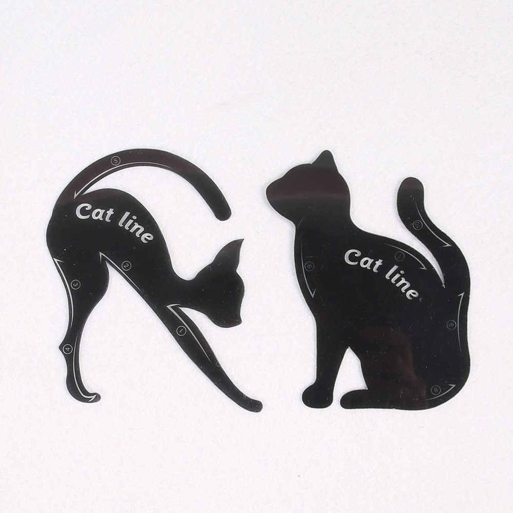 2 ชิ้น HOT Cat Line Eye Makeup Eyeliner Stencils แต่งหน้าเครื่องมือ - INTL 2 ชิ้น HOT Cat Line Eye Makeup Eyeliner Stencils แต่งหน้าเครื่องมือ - INTL