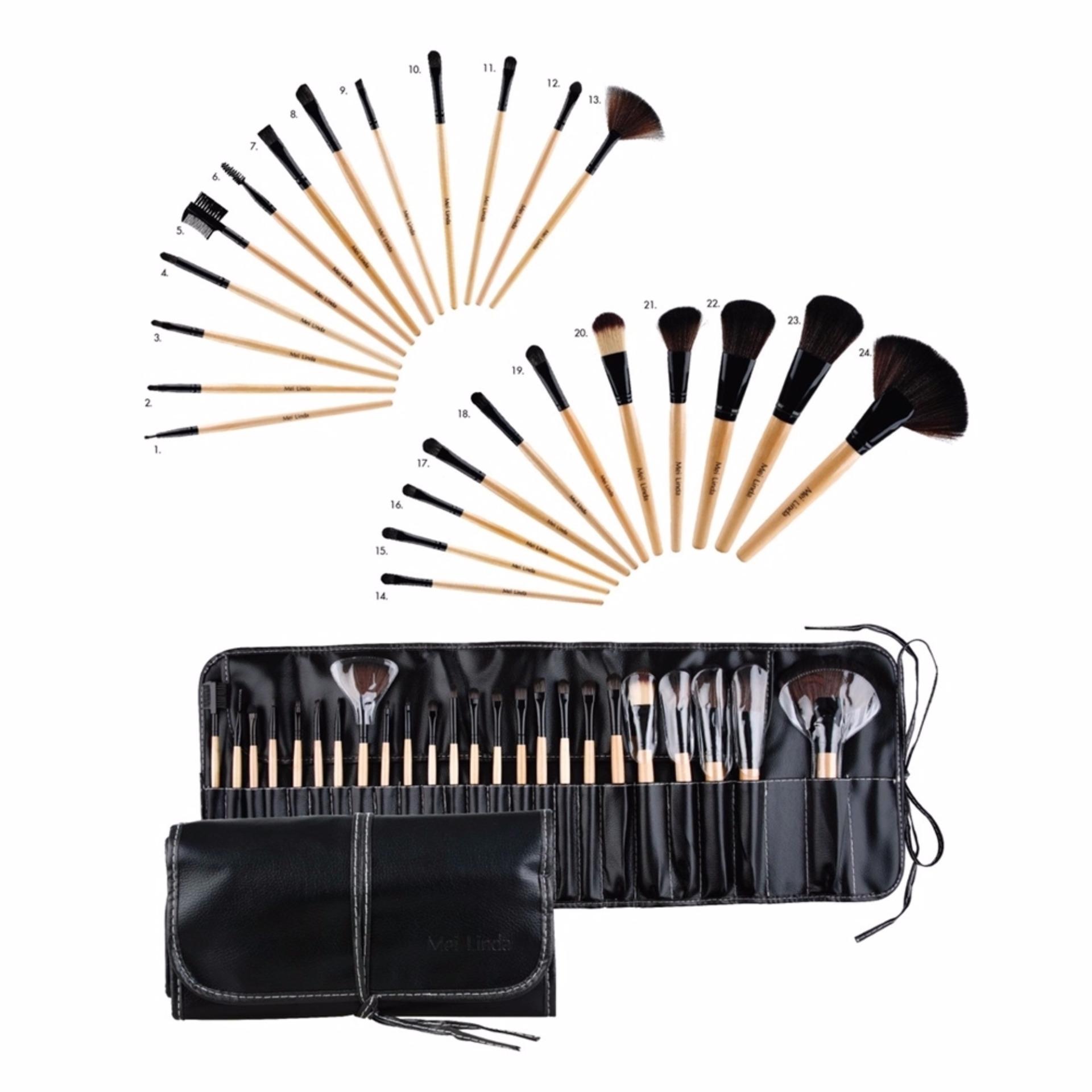ชุดแปรงแต่งหน้า 24 ชิ้น พร้อมกระเป๋า เมลินดา รุ่น MD4119D / MEILINDA Make up Brush MD4119D ชุดแปรงแต่งหน้า 24 ชิ้น พร้อมกระเป๋า เมลินดา รุ่น MD4119D / MEILINDA Make up Brush MD4119D