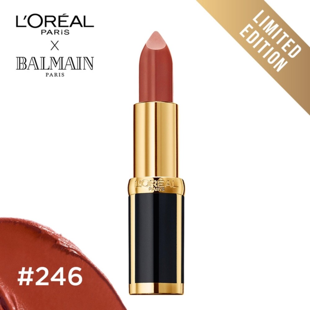 ลอรีอัล ปารีส คัลเลอร์ ริช บัลแมง ลิปสติกเนื้อแมท 468 LIBERATION 3.9 กรัม. L'OREAL PARIS COLOR RICHE BALMAIN 468 LIBERATION 3.9 G. ลอรีอัล ปารีส คัลเลอร์ ริช บัลแมง ลิปสติกเนื้อแมท 468 LIBERATION 3.9 กรัม. L'OREAL PARIS COLOR RICHE BALMAIN 468 LIBERATION 3.9 G.