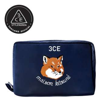 3CE MAISON KITSUNE POUCH #NAVY 3CE MAISON KITSUNE POUCH #NAVY