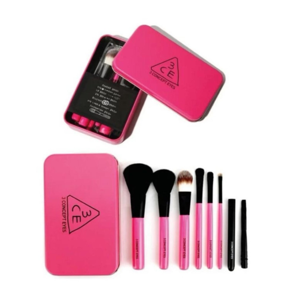แปรงแต่งหน้า 3CE MINI BRUSH KIT 7ชิ้น ( Pink )ชมพู แปรงแต่งหน้า 3CE MINI BRUSH KIT 7ชิ้น ( Pink )ชมพู