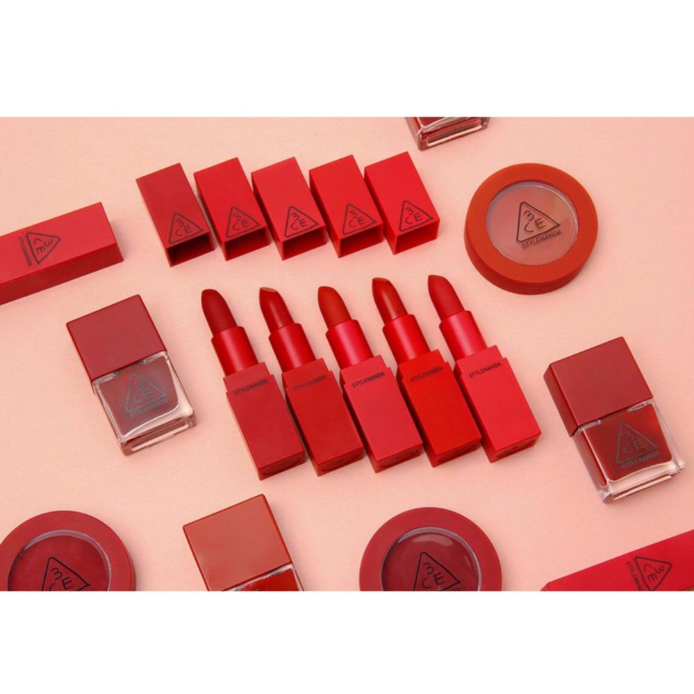 3ce Red Recipe Matte Lip Color เซ็ต 5 แท่ง