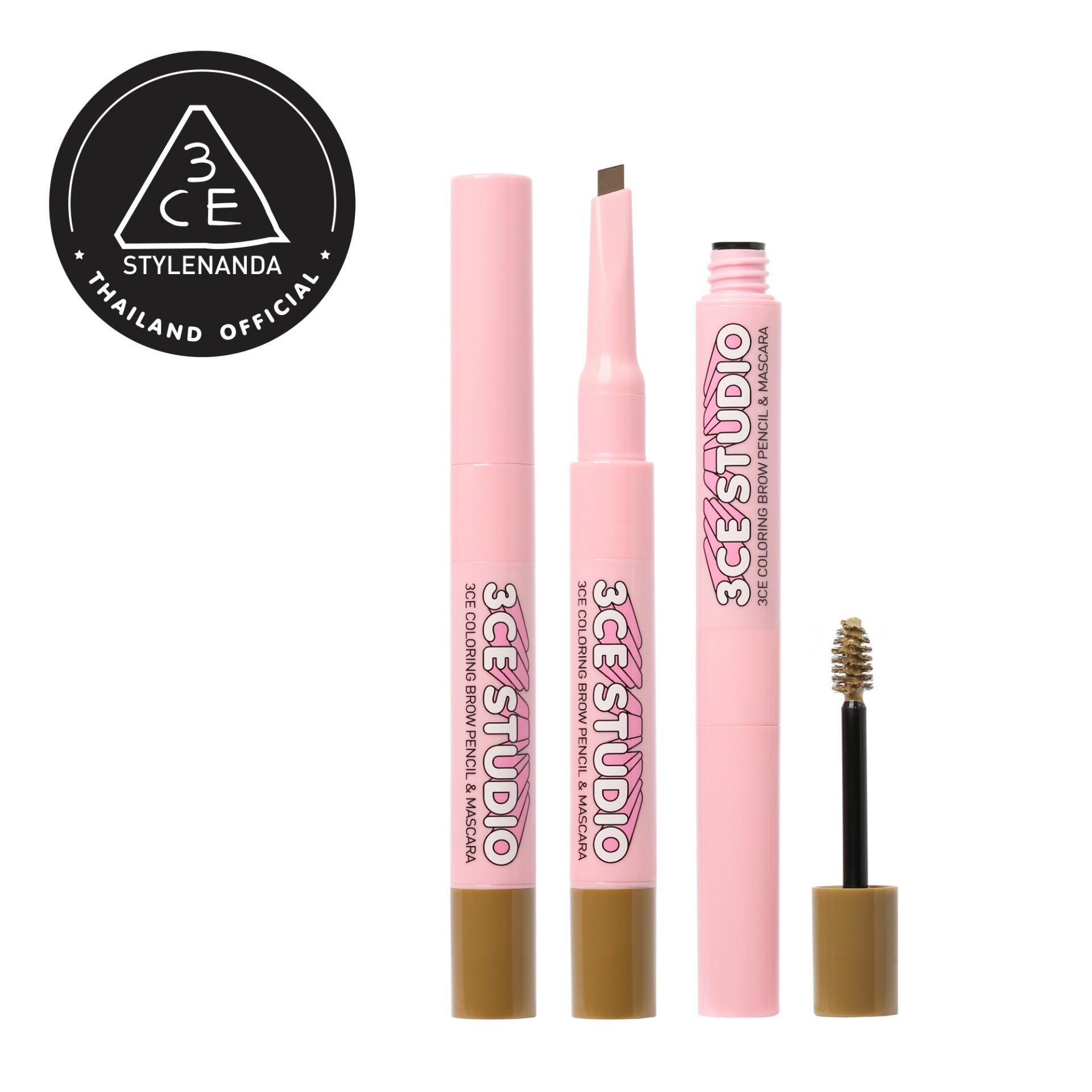 3CE STUDIO COLORING BROW PENCIL & MASCARA #CARAMEL BROWN